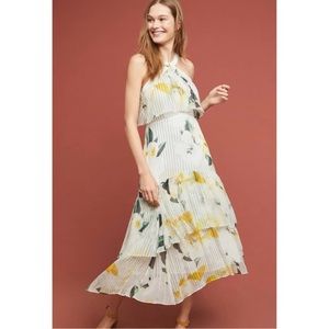 Anthropologie High Neck Garden Party Floral
Midi Dress